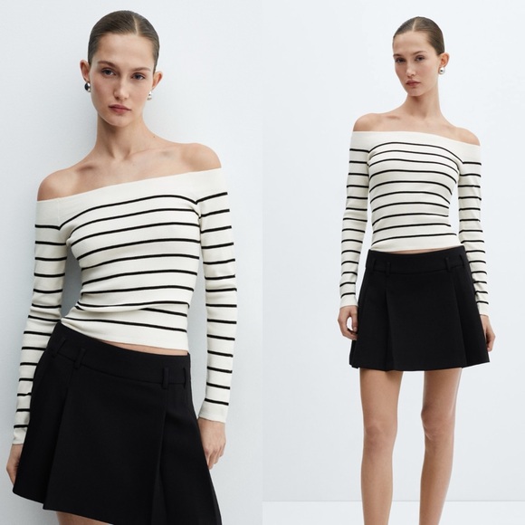 NWT mango off the shoulder knitted sweater - Picture 1 of 6